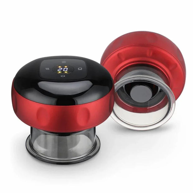 Electric Cupping Massager with suction technology for improved circulation, detoxification, and muscle relaxation in a portable and durable design.